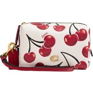 Coach Cherry Print Wristlet – NWT